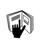 hand in book symbol