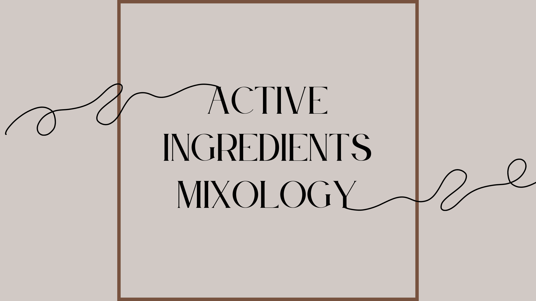how to mix active ingredients
