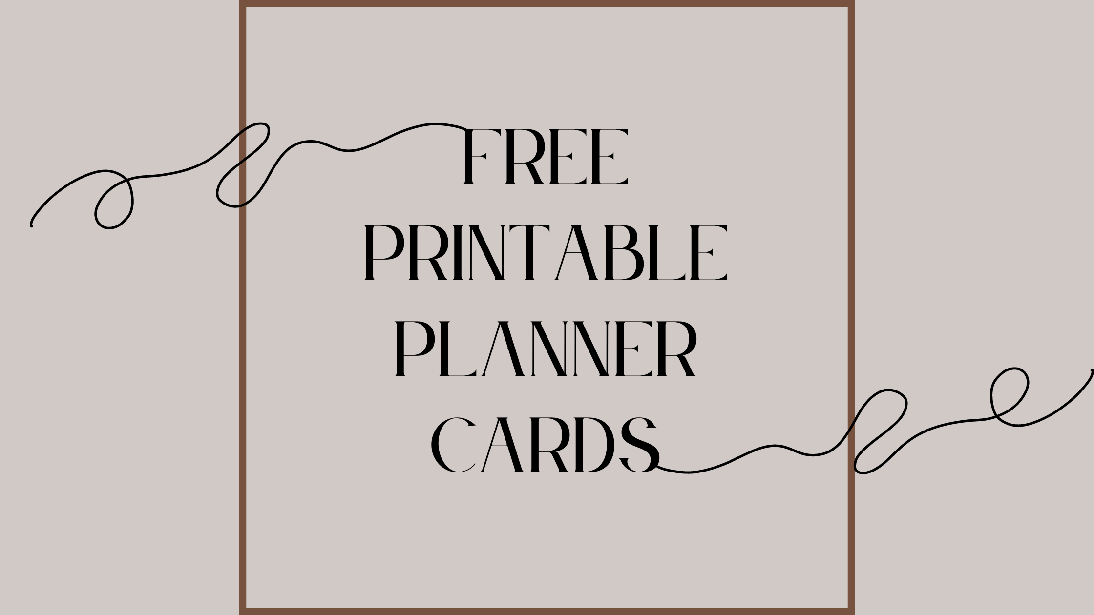 free printable planner cards